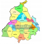 Punjab Political Map Chart