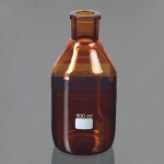 Amber Bottle Tooled Neck