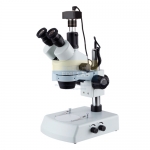 Digital Wide Field Stereo Zoom Trinocular Microscope